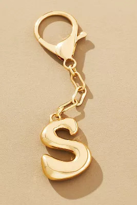 Bubble Letter Monogram Bag Charm | Anthropologie (US)