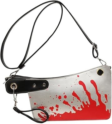 Halloween Creative Prank Knife Shoulder Bag, Gothic Horror Crossbody Bag, Scary Punk Purse, Hallo... | Amazon (US)