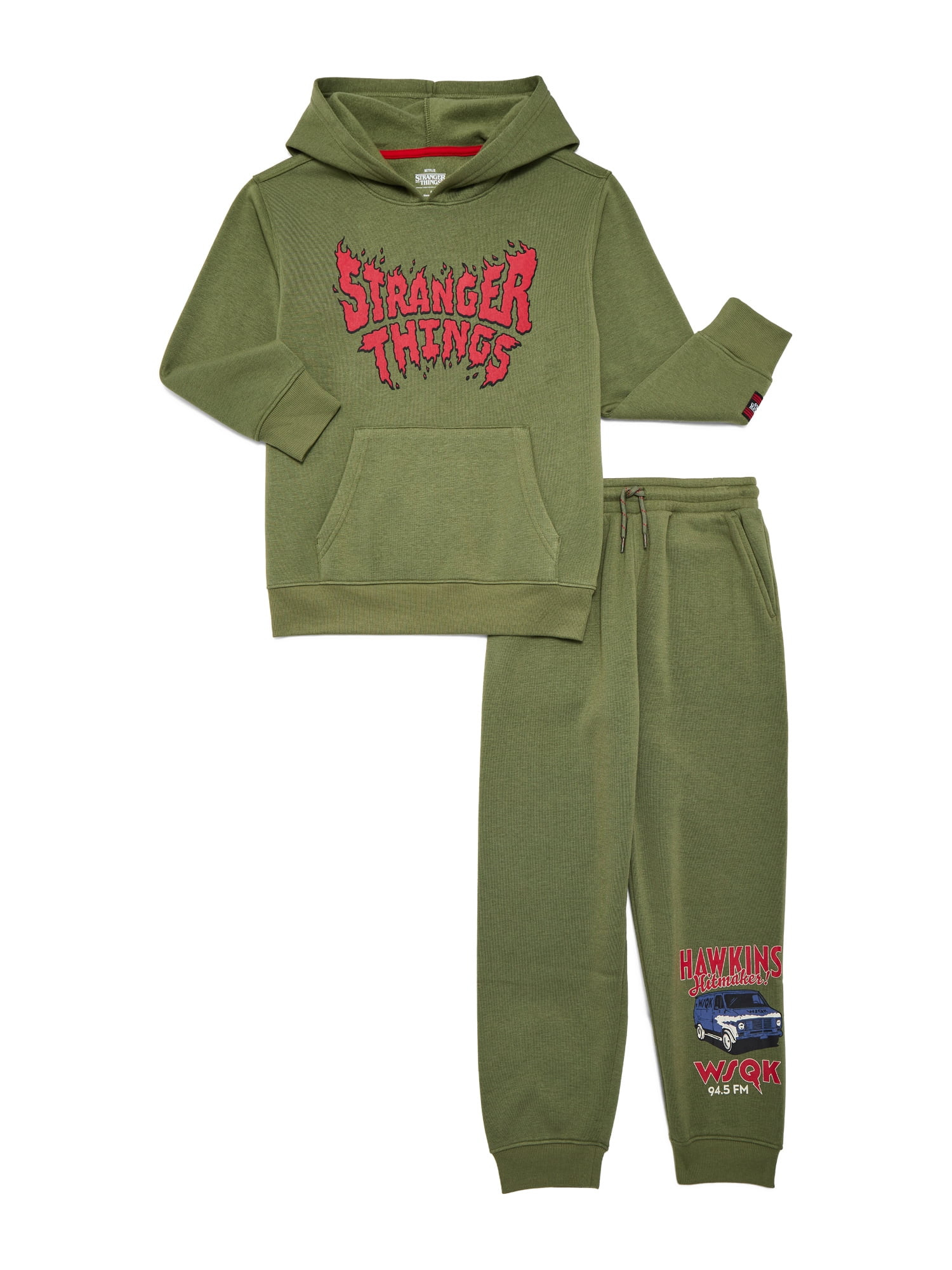 Stranger Things Boy's Graphic Hoodie with Matching Jogger Pant, 2 Piece Set, Sizes 4-16 | Walmart (US)
