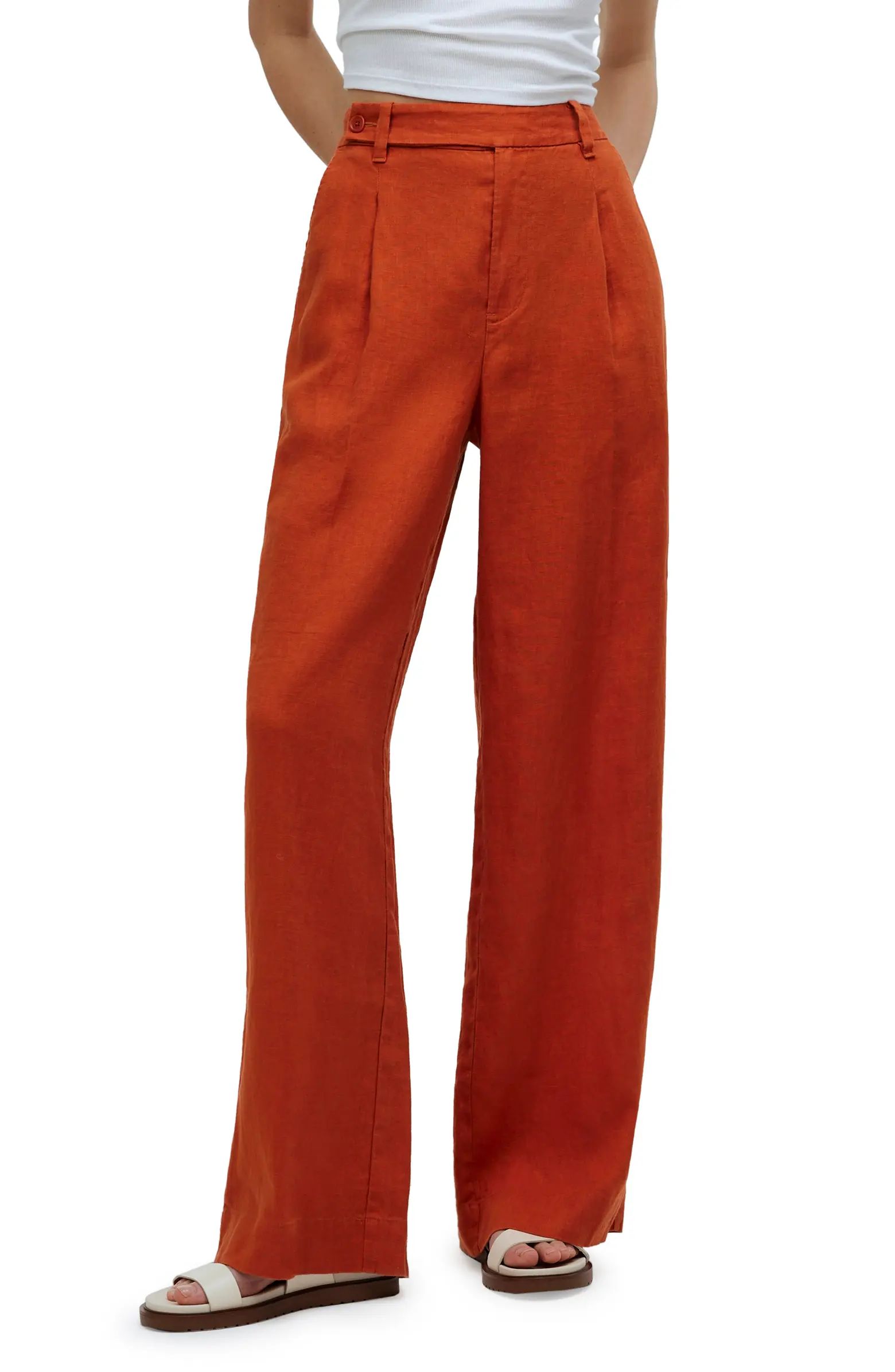 The Harlow Wide Leg Linen Pants | Nordstrom