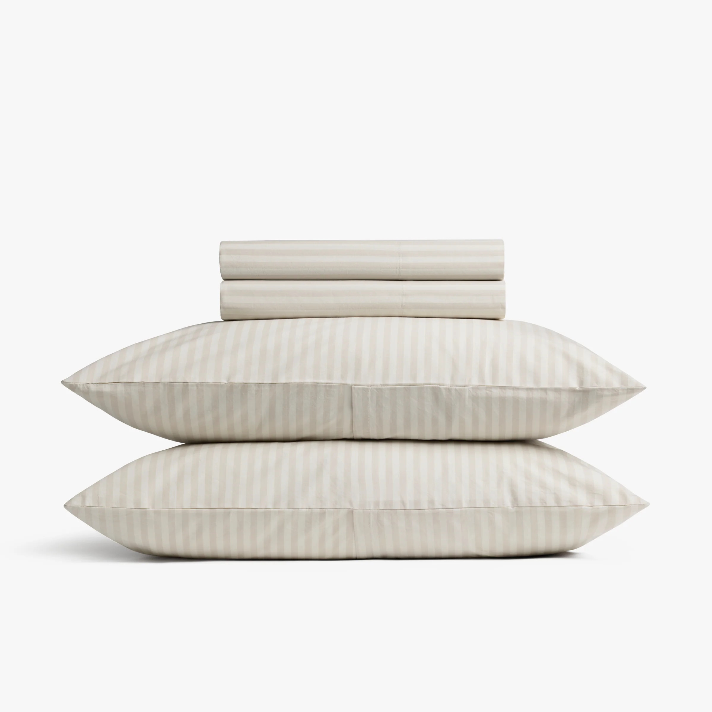 Percale Sheet Set - Bone Stripe F/Q | Parachute