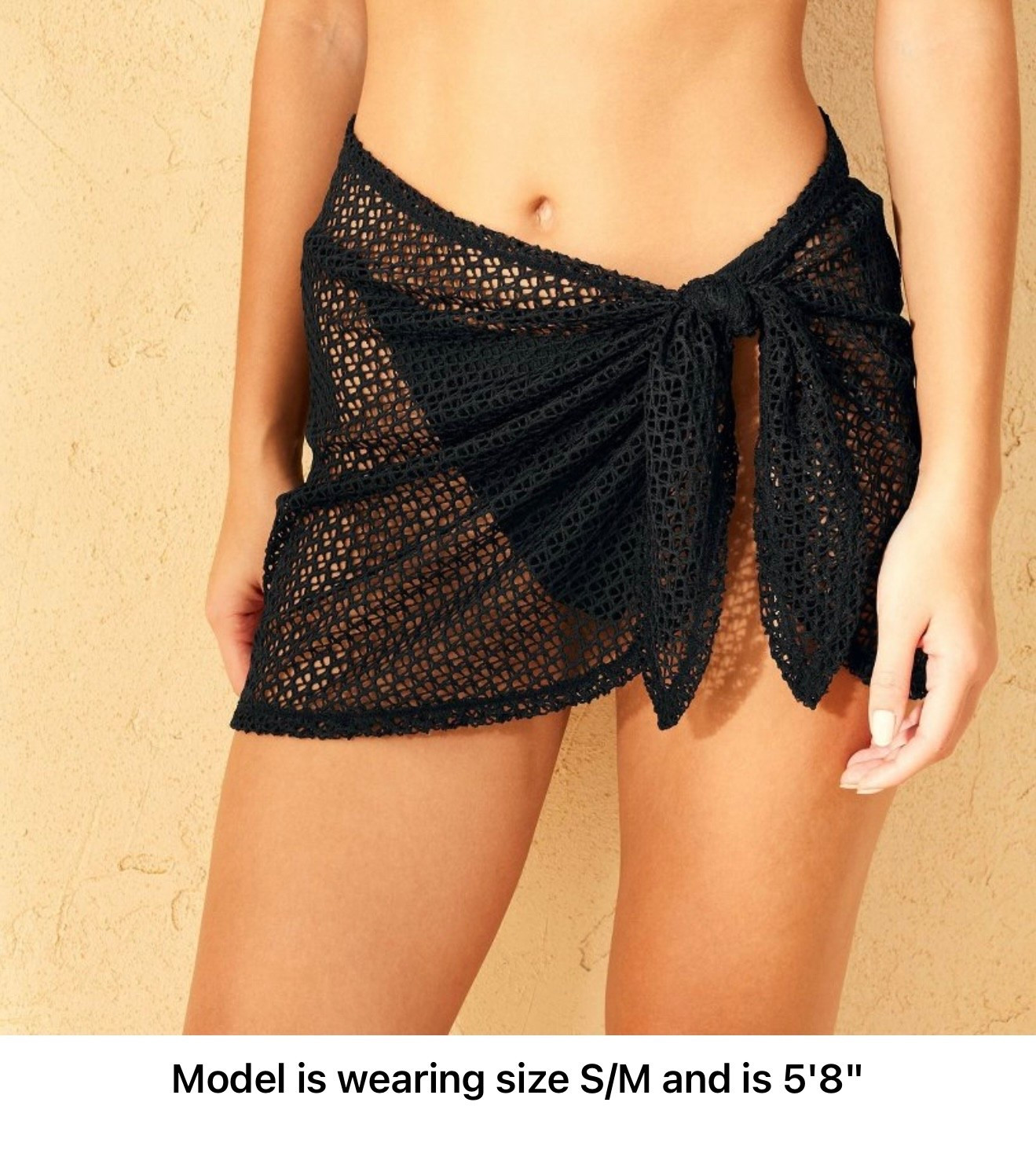 Black Crochet Cover up. 
Size small/medium 

#LTKSwim #LTKOver40 #LTKSeasonal