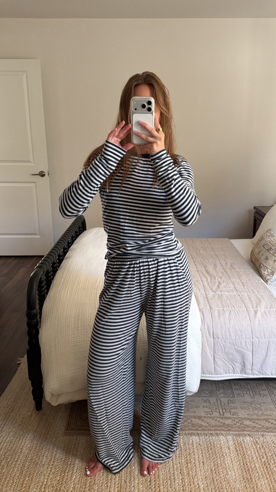 9/7/26 Cozy Morning Loungewear 🤍

One of my favorite lounge sets for slow mornings at home 🤍 This navy striped Abercrombie set is so comfy while still making me feel a little put together — perfect for morning coffee, working from home + cozy weekends.

#LTKmorningroutine #LTKgrwm