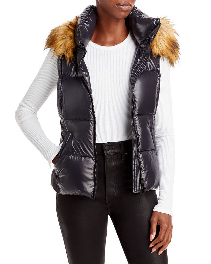 Faux Fur-Trim Hooded Puffer Vest - 100% Exclusive | Bloomingdale's (US)