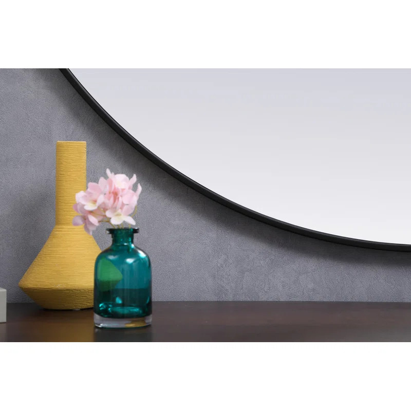 Sabine Metal Round Wall Mirror | Wayfair North America