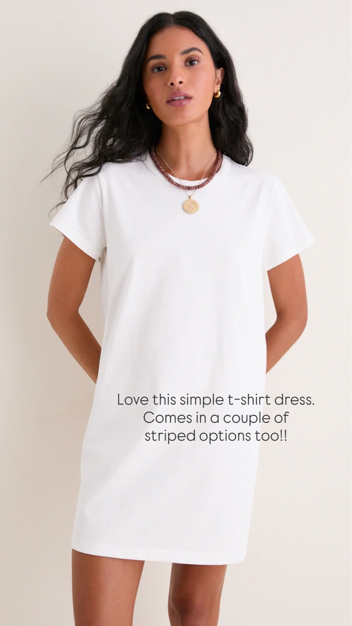 Love this simple t-shirt dress. Comes in a couple of striped options too!!

#LTKootd #LTKdayinmylife #LTKselfcare