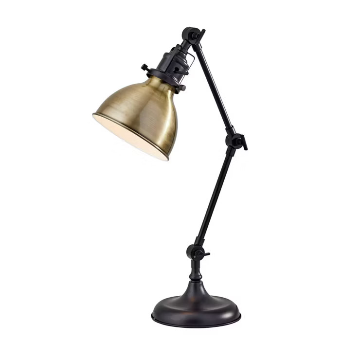 18.5" Alden Desk Lamp Bronze - Adesso | Target