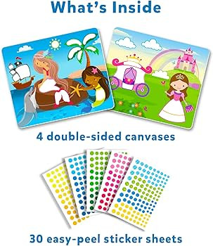Skillmatics Art Activity - Dot It Unicorns & Princesses, No Mess Sticker Art for Kids, Craft Kits... | Amazon (US)