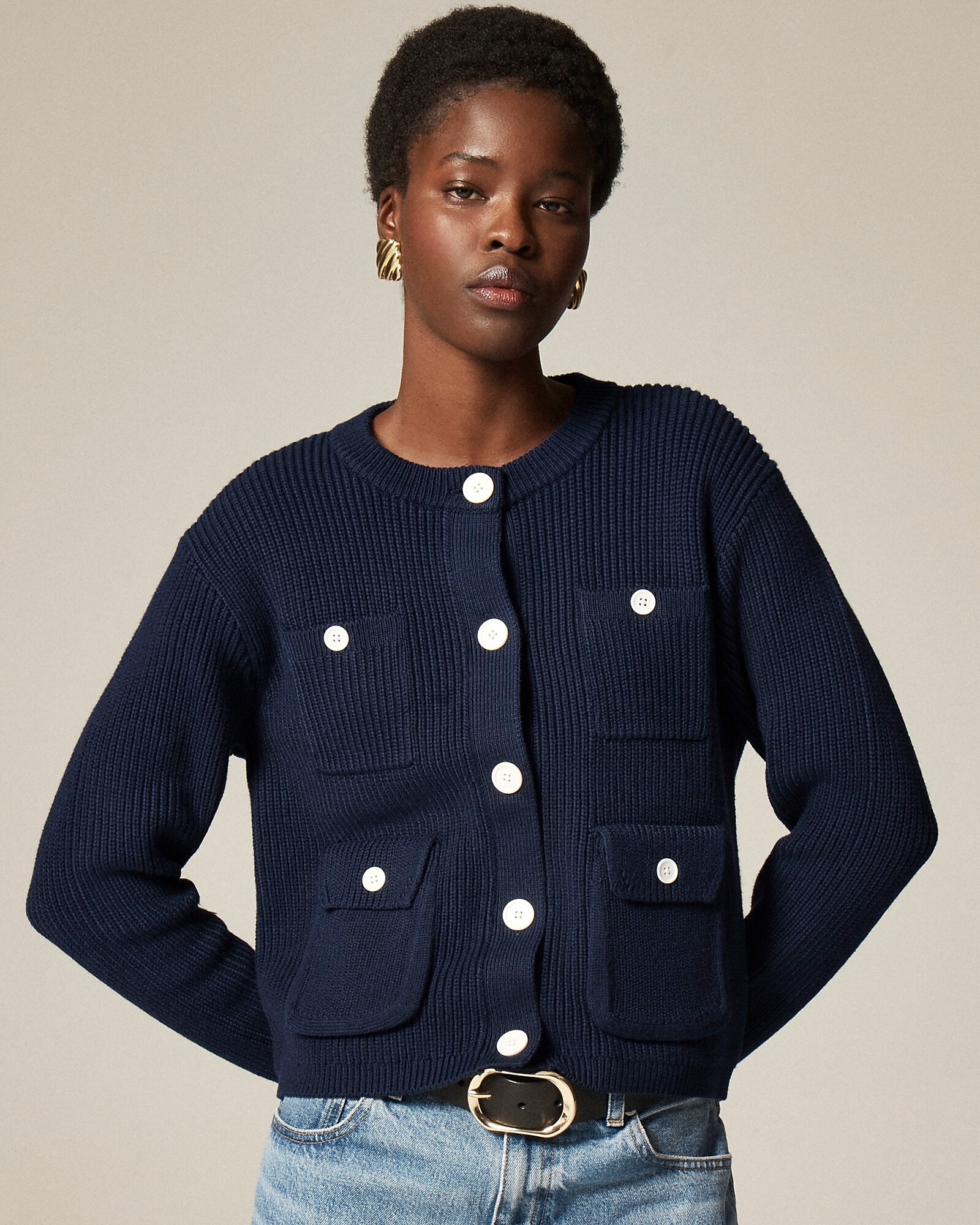 Four-pocket cardigan sweater | J. Crew US