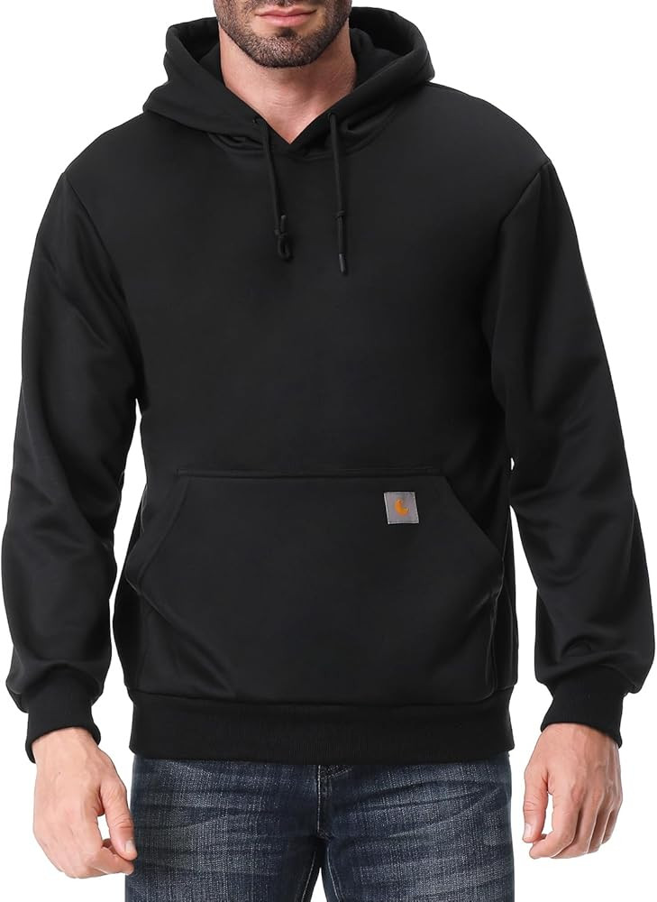 Men's Relaxed Fit Fleece-Lined Pullover Hooded Sweatshirt Comfortable and Soft | Amazon (US)