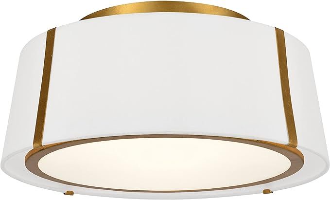 Fulton 3 Light Gold Ceiling Mount - Ceiling Light for Living Room, Hallway Light, Foyer, Dining F... | Amazon (US)