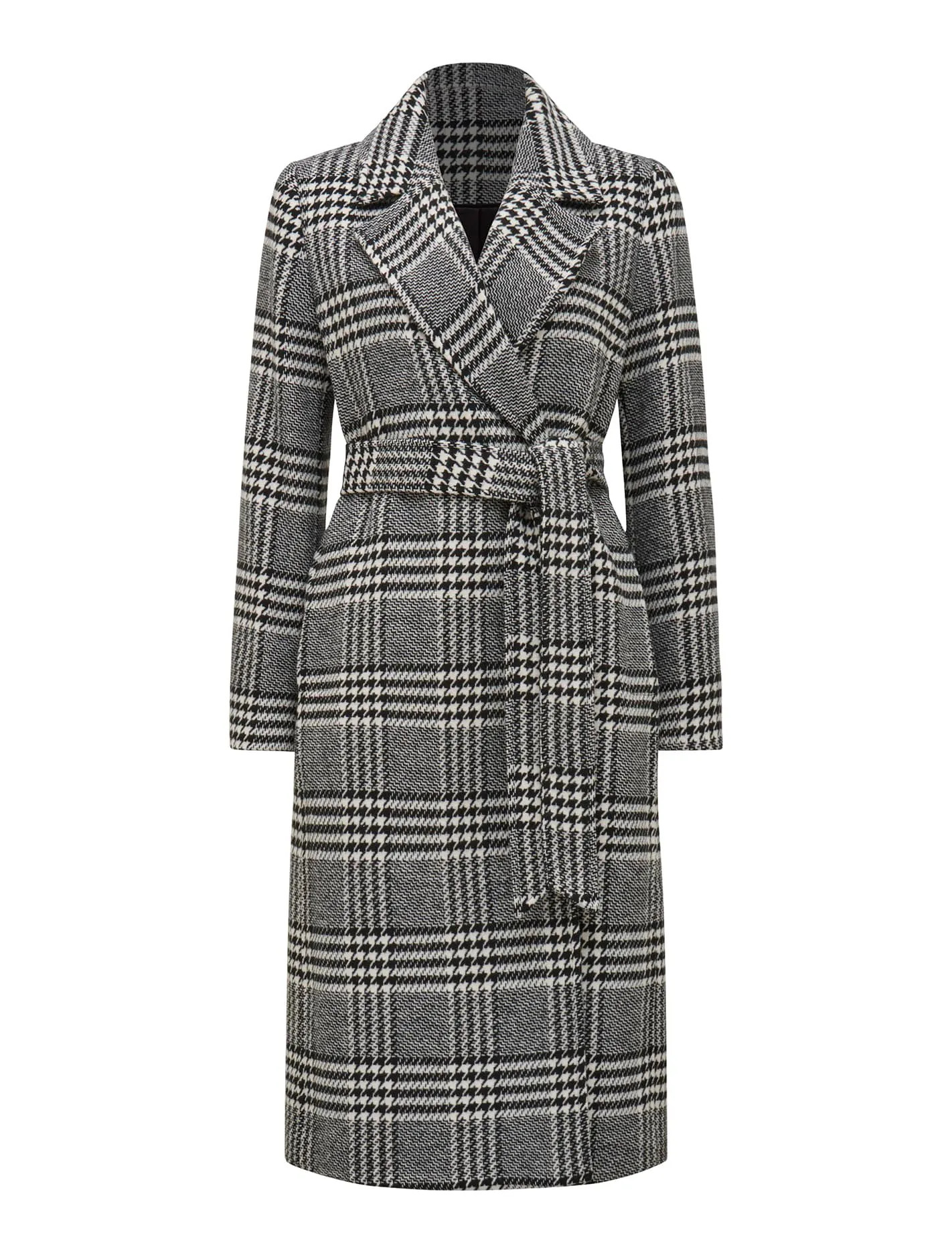 Lorna Check Belted Coat | Forever New (AU)
