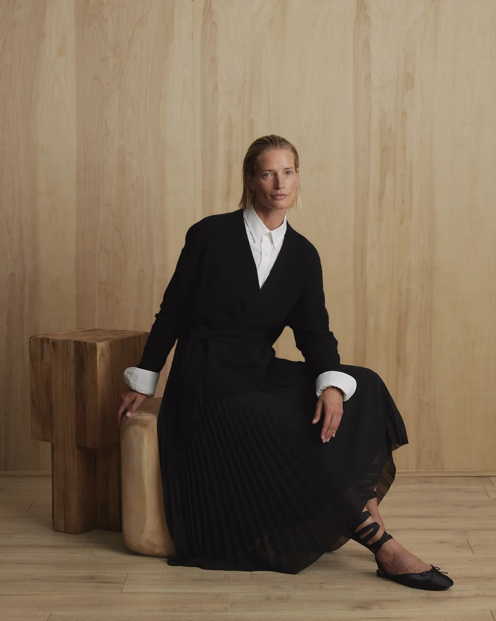 Chiffon Pleated Midi Skirt | Quince