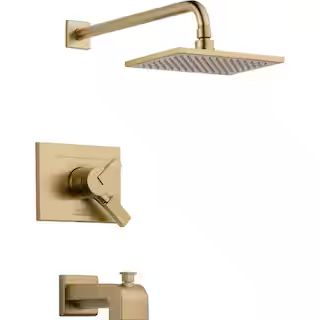 Delta Vero 1-Handle Tub and Shower Faucet Trim Kit in Champagne Bronze (Valve Not Included)-T1745... | The Home Depot