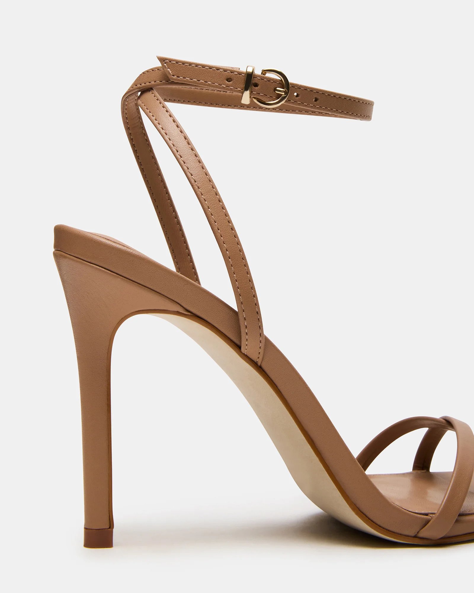 JYPSEY Tan Leather Strappy Stiletto Women's Heel | Steve Madden (US)