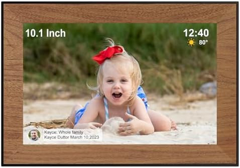 Digital Picture Frame,WiFi frameo Digital Photo Frame with 10.1 Inch 1280x800 IPS Touch Screen,Ea... | Amazon (US)