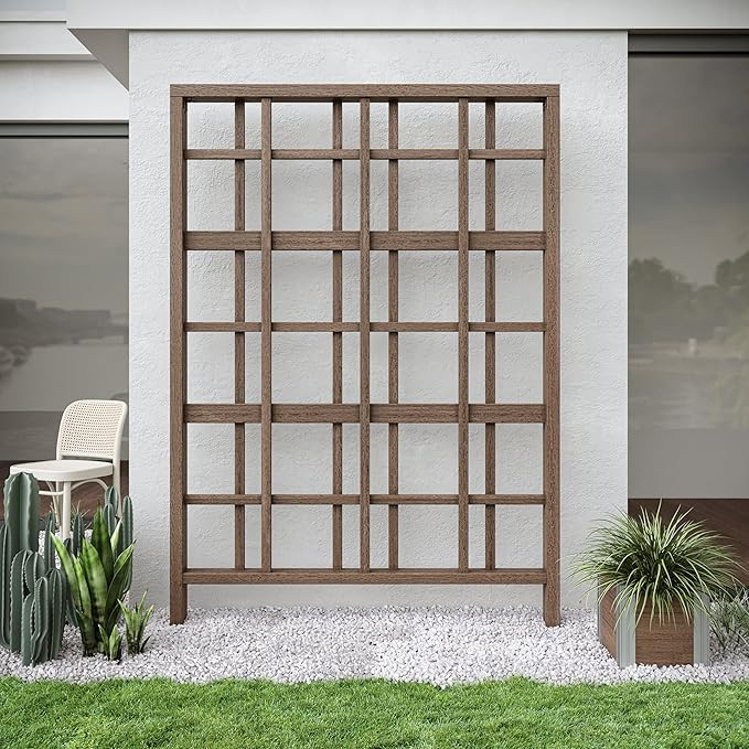 Vita Urbana Modern Trellis - Espresso Brown | Amazon (US)