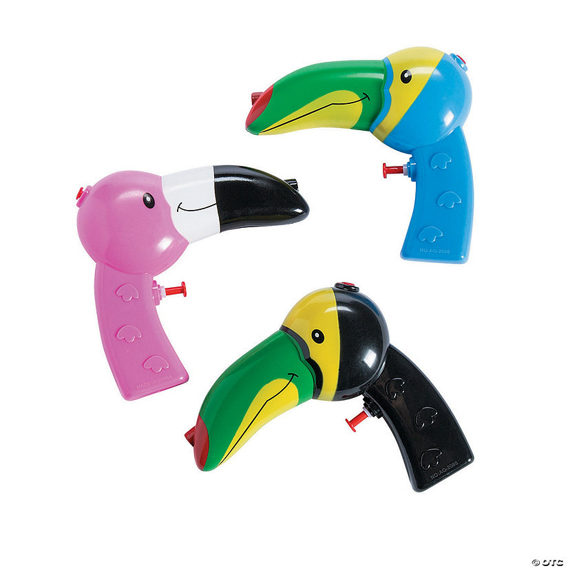 Tropical Bird Squirt Guns - 12 Pc. | Oriental Trading Company
