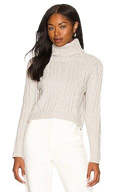 MORE TO COME Gabbi Crop Sweater in Grey from Revolve.com | Revolve Clothing (Global)