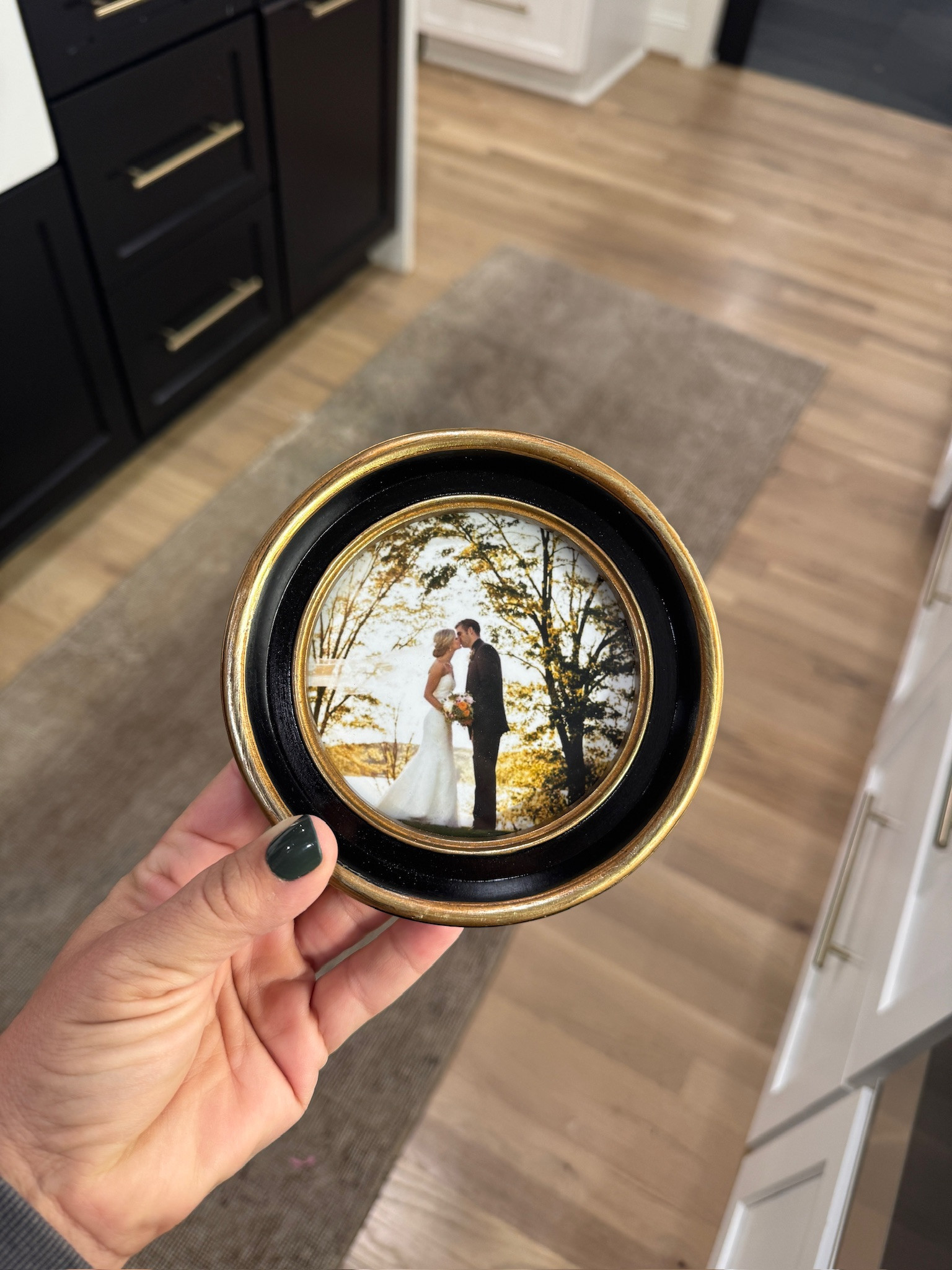 Round tabletop photo frame 

 #LTKHome