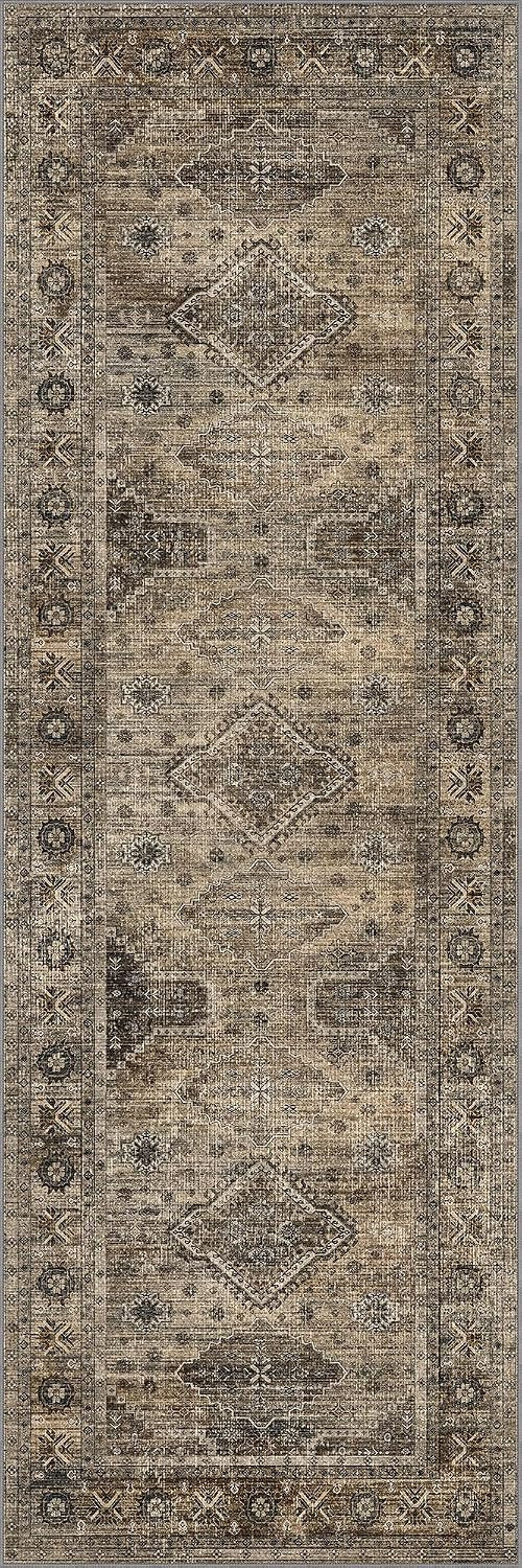 2x6 Washable Runner Rug Non Slip for Hallway Kitchen Bedroom, Machine Washable Rug Area Rug, Prin... | Amazon (US)