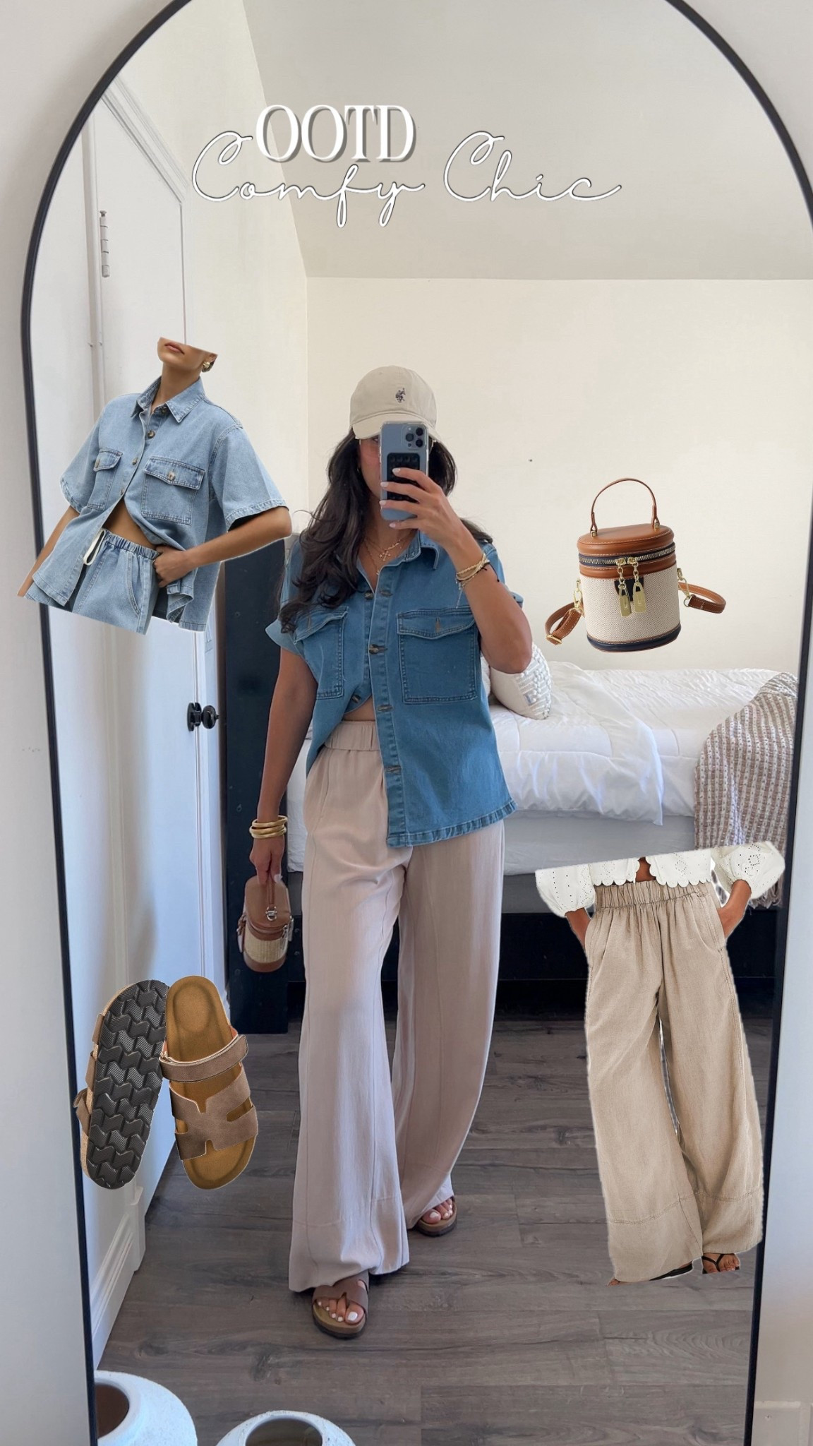 Comfy chic ootd! Denim top part of a two piece set, linen pants are so comfy and chic! They are long. I’m 5’4 132lbs

#LTKStyleTip #LTKFindsUnder50 #LTKPetite