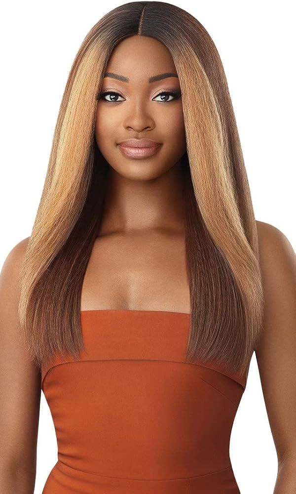 Outre Soft & Natural Synthetic Lace Front Wig - NEESHA 207 (1B Off Black) | Amazon (US)