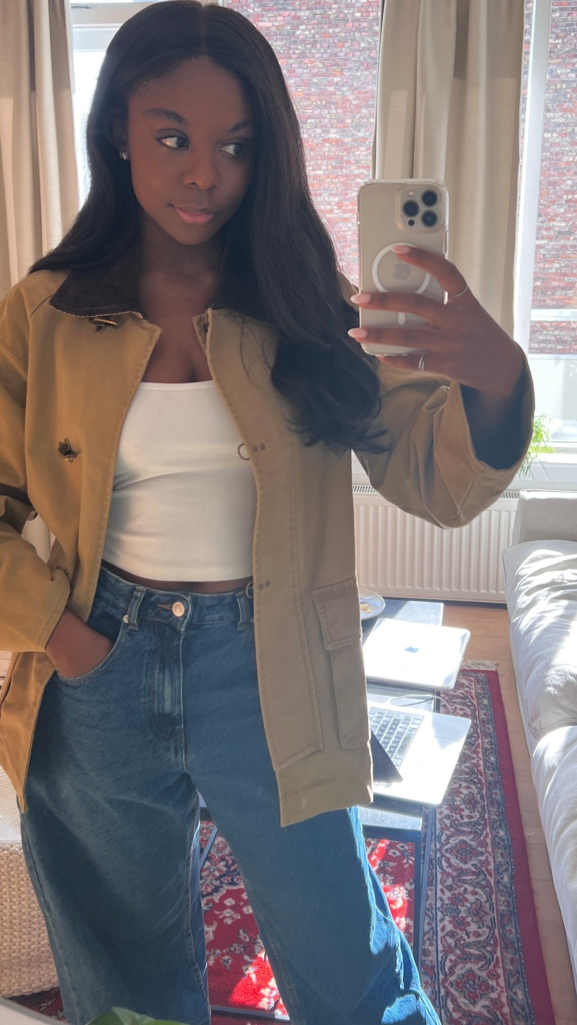 My favorite fall jacket 🤍 from @mango