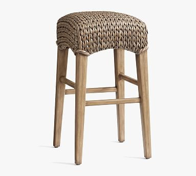 Seagrass Backless Counter Stool | Pottery Barn (US)