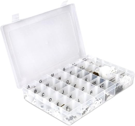 Letter Board Letters, 510 PRE-Cut Characters (White & Gold, 1 Inch) with Sorting Tray | Amazon (US)