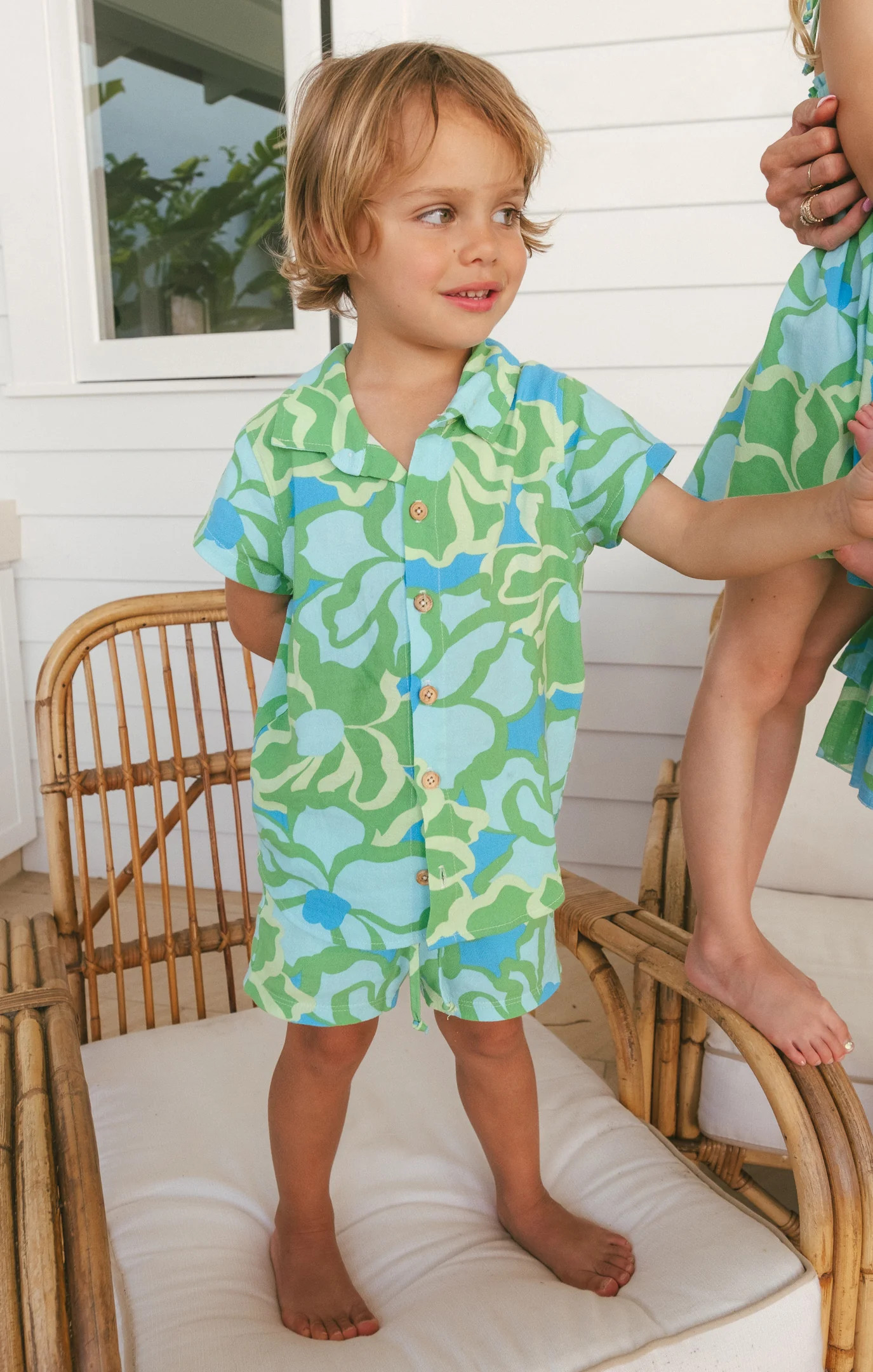 Lil Button Up Shirt ~ Abstract Poppy | Show Me Your Mumu