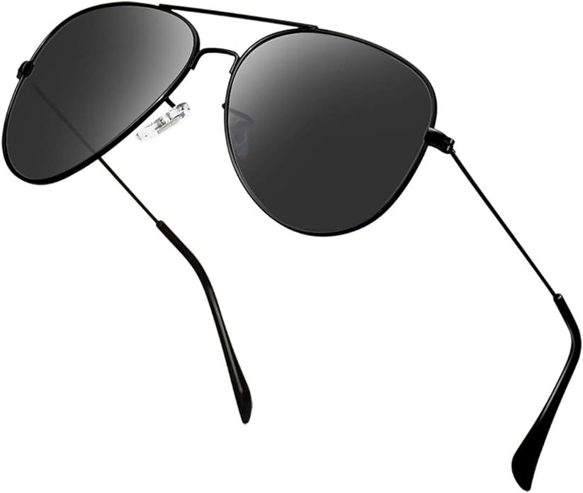 Ziwanule Polarized Aviator Sunglasses for Men/Women Metal Mens Sunglasses Driving Sun Glasses | Amazon (US)