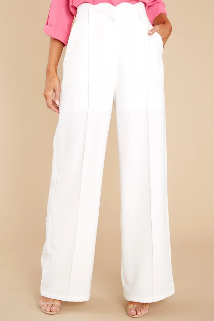 Sophisticated Class Ivory Pants | Red Dress 