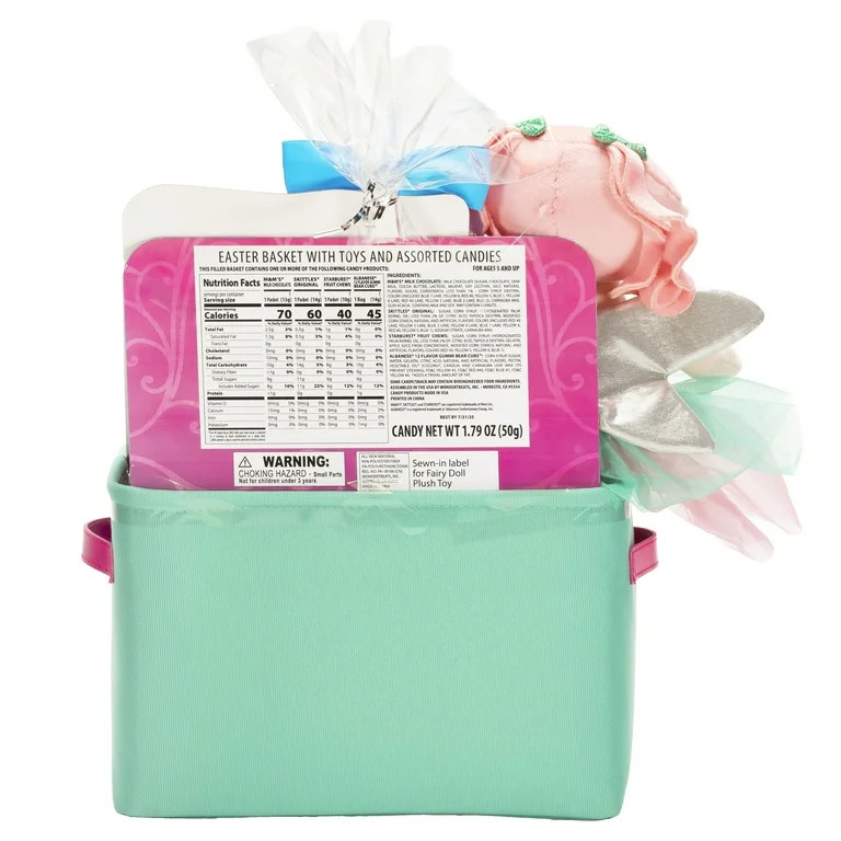 Easter Basket Gift Set Fairy Tea Time Storage Bin with Candies | Walmart (US)