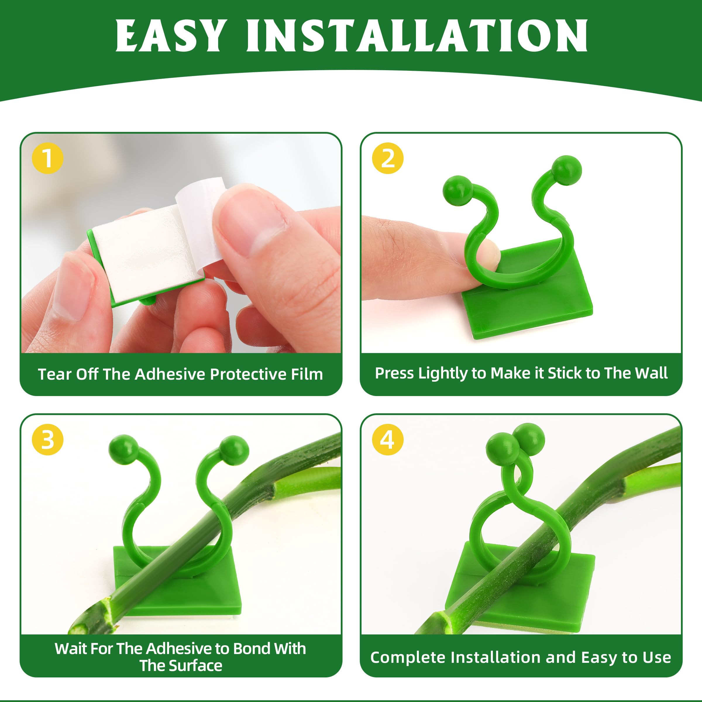 Wall Clips for Climbing Plants 180 PCS, Plant Clips for Climbing Plants, Wall Plant Holder for Vi... | Amazon (US)