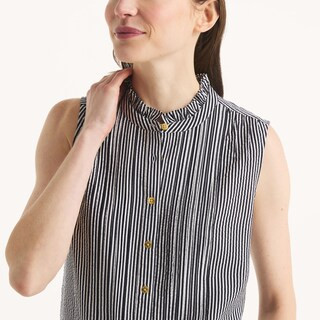 Striped Pintuck Top | Nautica