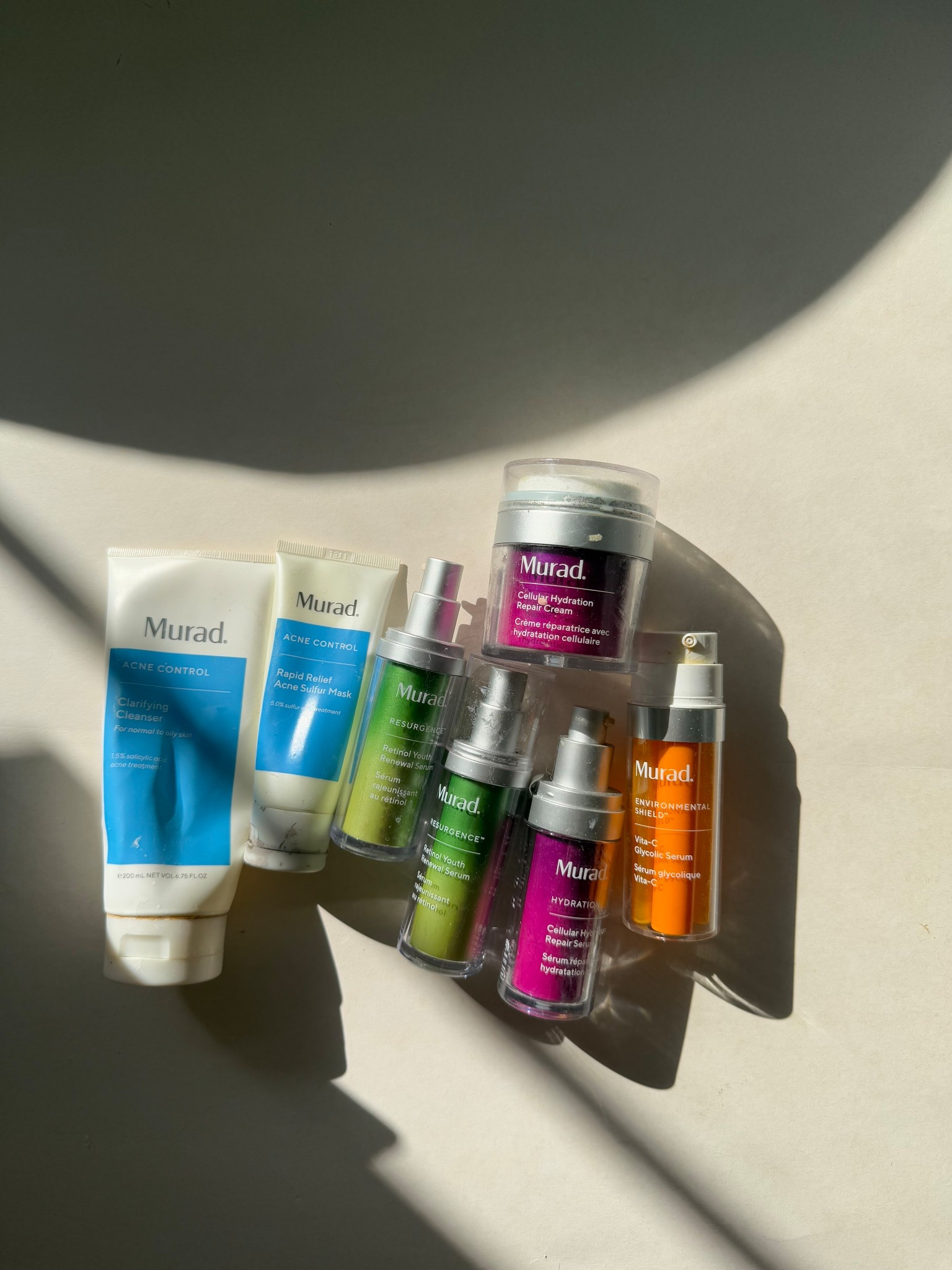 All my Murad empties and I would absolutely buy it all again 