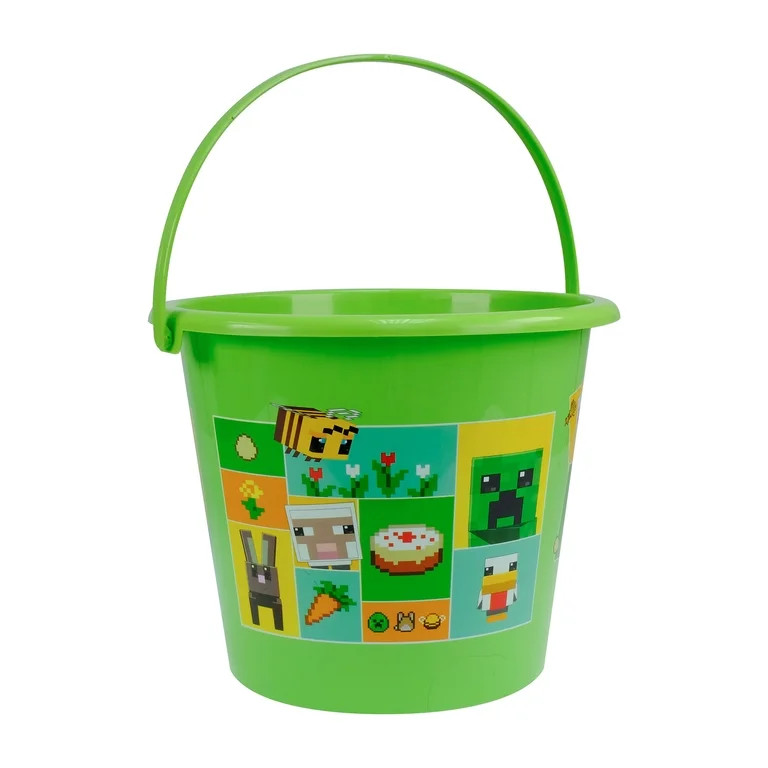 Minecraft Green Jumbo Plastic Easter Pail, by Ruz | Walmart (US)