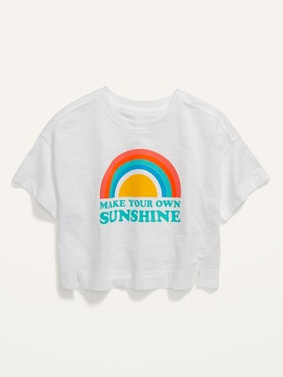 Loose Cropped Graphic T-Shirt for Girls | Old Navy (US)