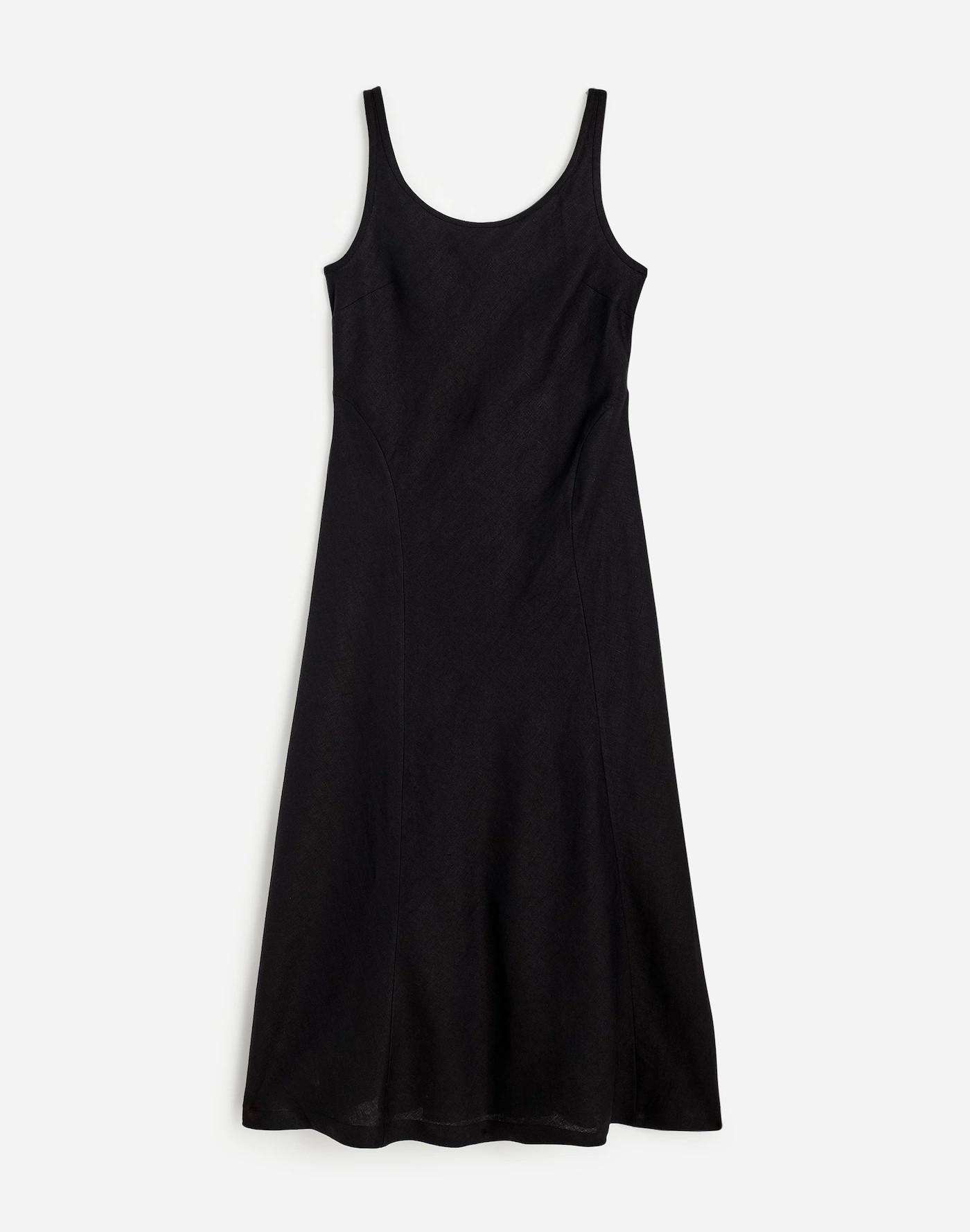 Scoopneck Sleeveless Midi Dress in 100% Linen | Madewell | Madewell