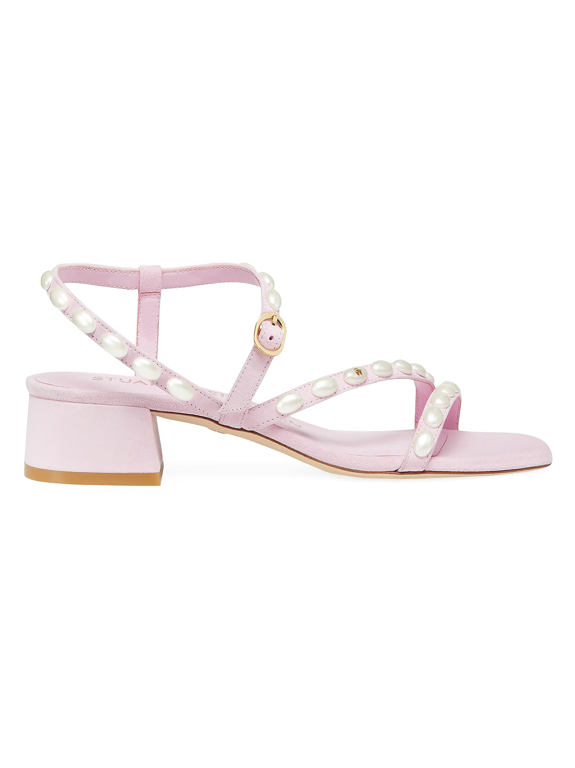 Pearlita 30MM Suede Sandals | Saks Fifth Avenue