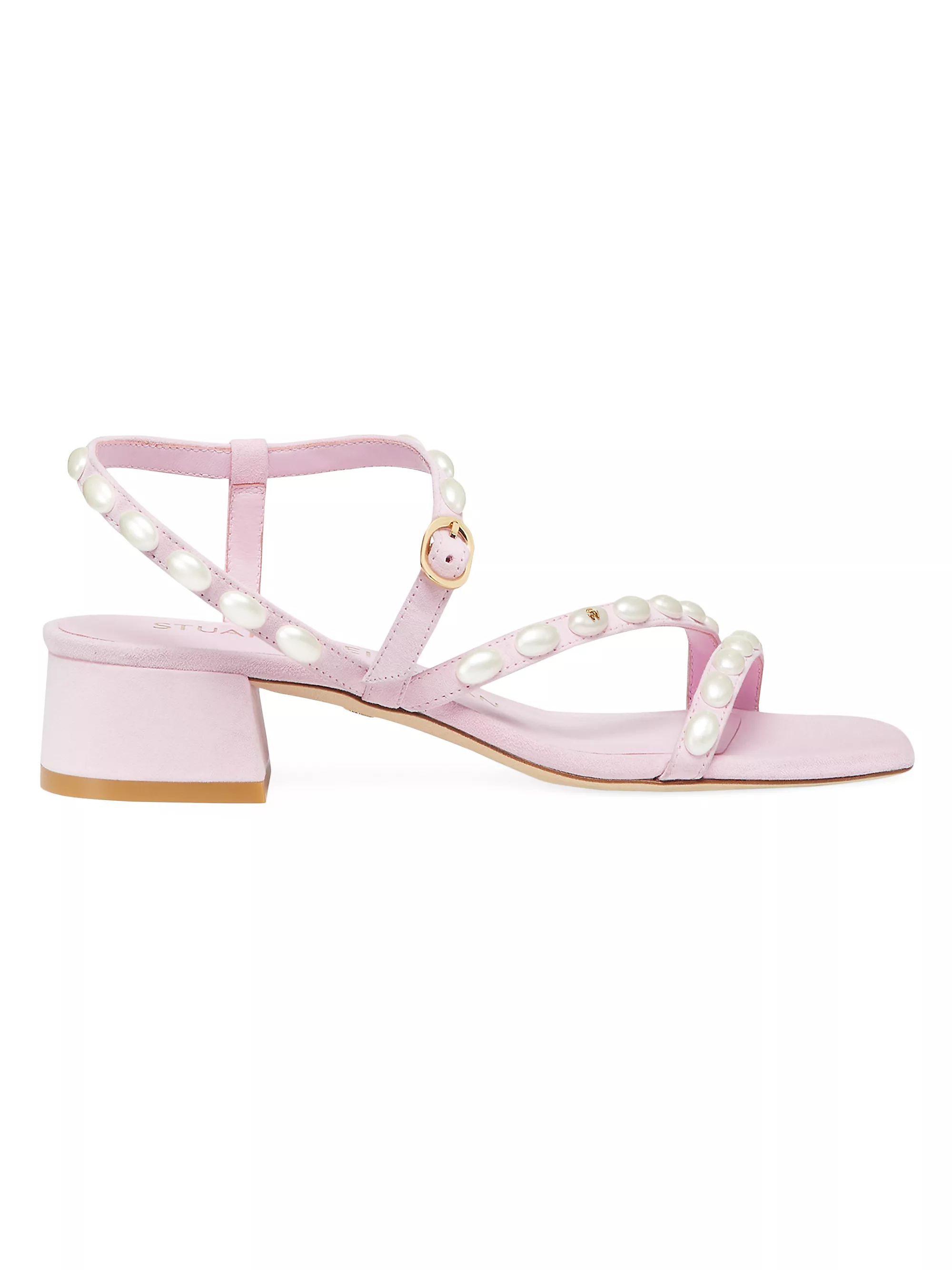 Pearlita 30MM Suede Sandals | Saks Fifth Avenue