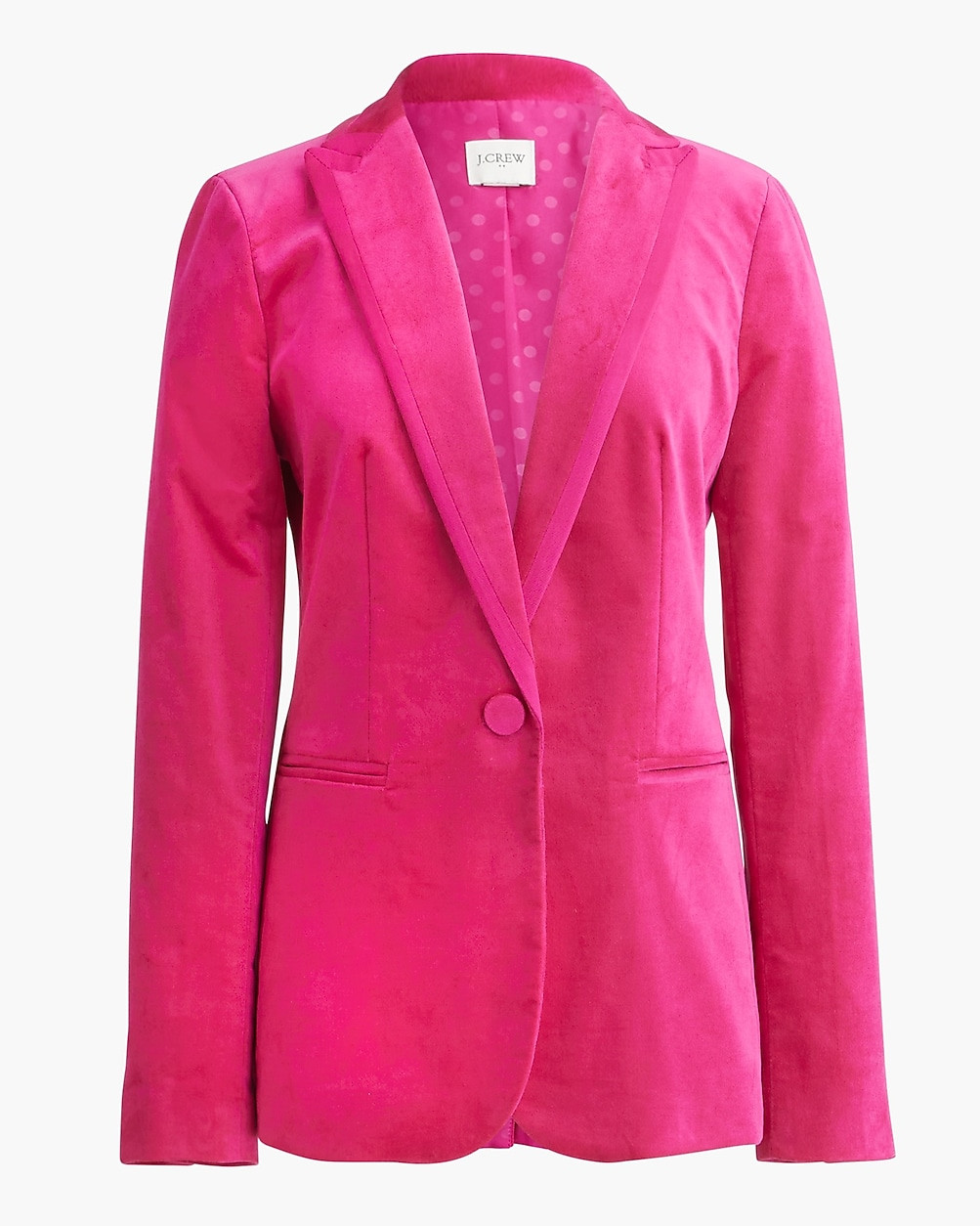 Velvet one-button blazer | J.Crew Factory