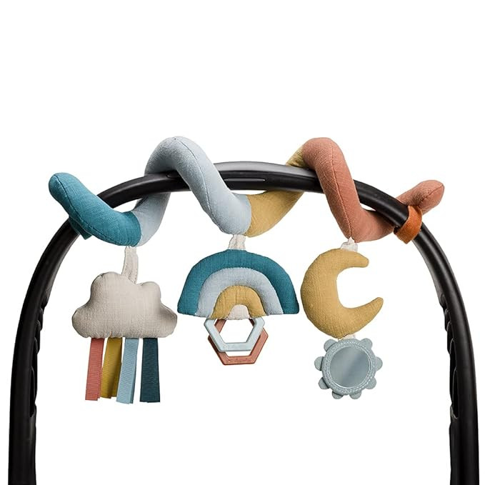 Itzy Ritzy Spiral Car Seat & Stroller Activity Toy; Includes Clinking Rings, Mirror and Textured ... | Amazon (US)