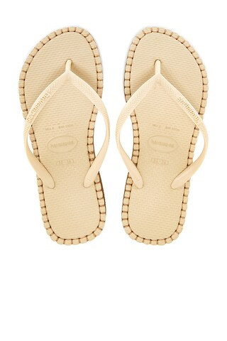 Una Pitanga Eur Sandal in Golden | Revolve Clothing (Global)