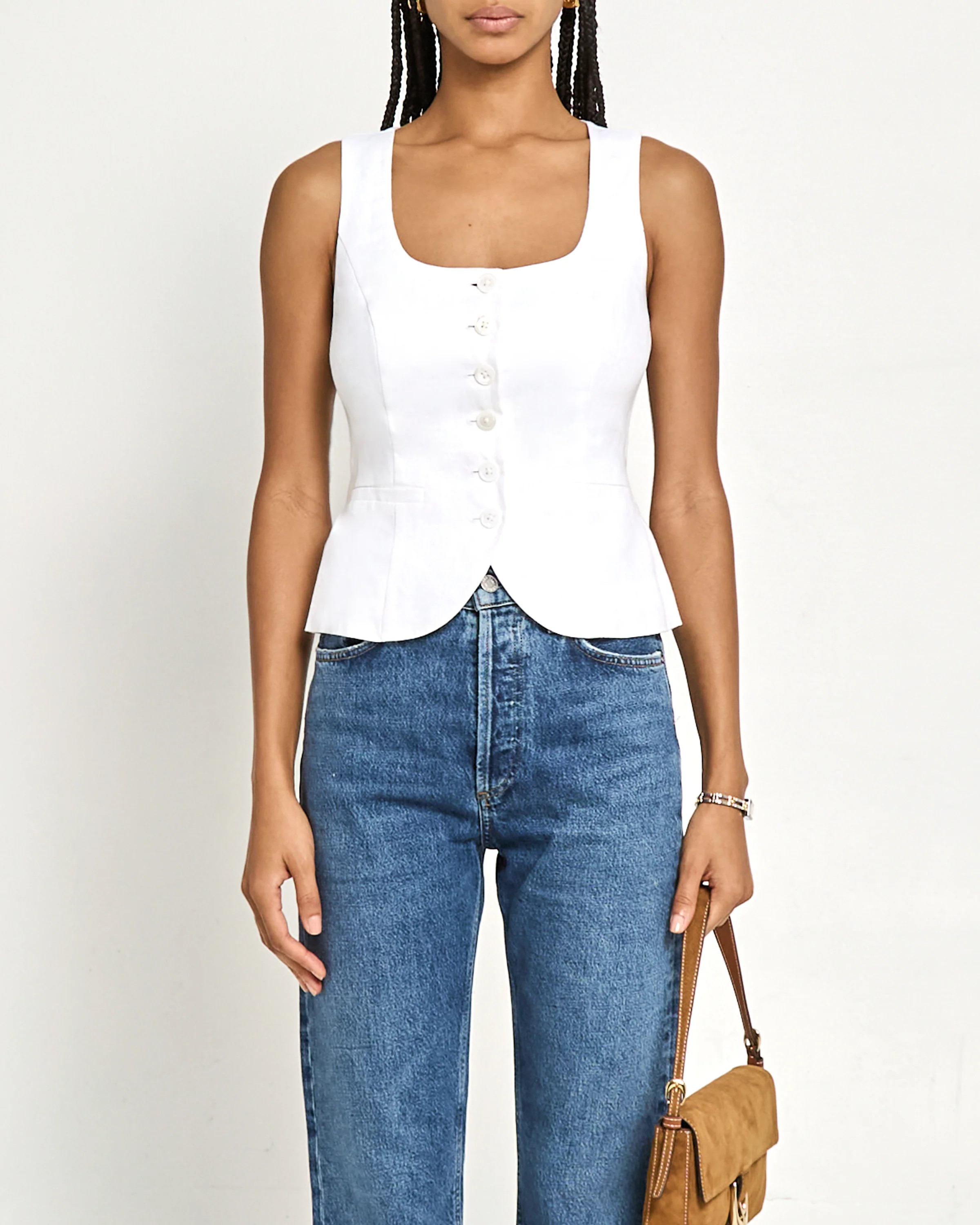 Lola Linen Vest | Few Moda