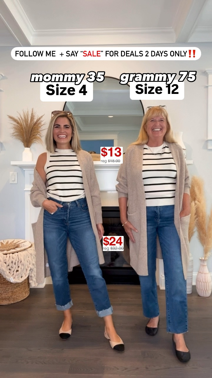 ONLY 2 DAYS‼️(until Sunday 10/27)🎯TARGET’s SECRET SALE! The perfect Target Capsule Wardrobe  that looks good on EveryBODY.👌I’m 5’2” 125lbs size 4/small and 4 SHORT in the jeans available in short/long/reg.  Grammy is “5’6” 160lbs size 12/large and a 12 Regular in the Jeans. The first $15 sweater comes in SO many colors & is the softest one I own! The black viral  sailor jeans NOW $21 identical to madewell’s for way less are my absolute favorite I have them in 3 colors 🖤LOVE the $13 knit tanks.  $22 Jeans that come in short, reg and tall for the perfect fit👖MY FAVORITE $24 cozy cardigan ever & trench coat I’m loving 🧥Plus so many lounge sets starting at just $17!!! 👌

Target, Target circle sale, trench, loungewear, workwear, black jeans, jeans, tee shirt, knit top, sweater, wide leg jeans, viral, comfy outfit, tee shirt, wide leg, trench coat, fall outfit