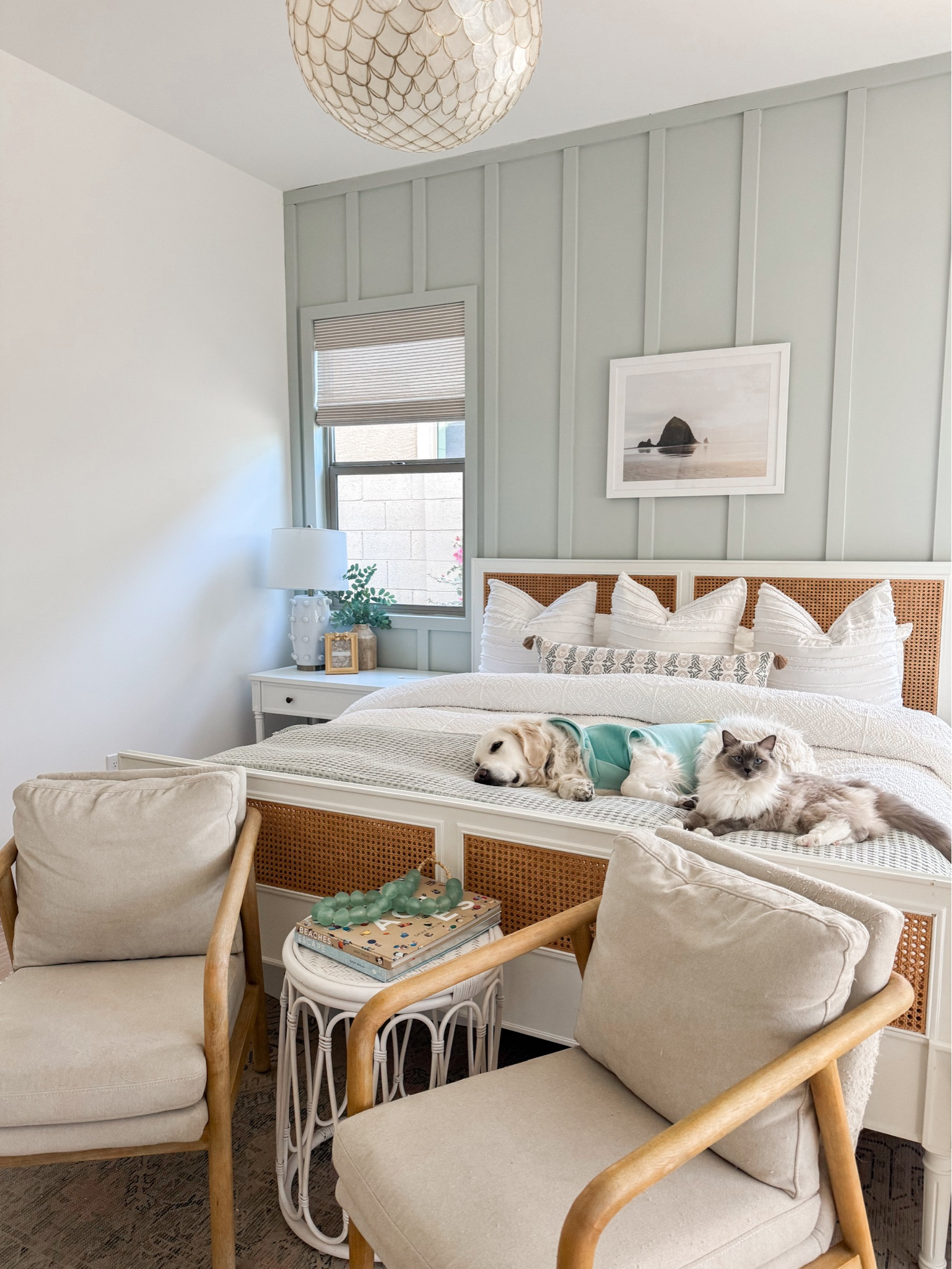 Monday vibes, master bedroom, coastal decor, bed, lighting, chairs, bedding, Serena & Lily 

#LTKHome #LTKSaleAlert