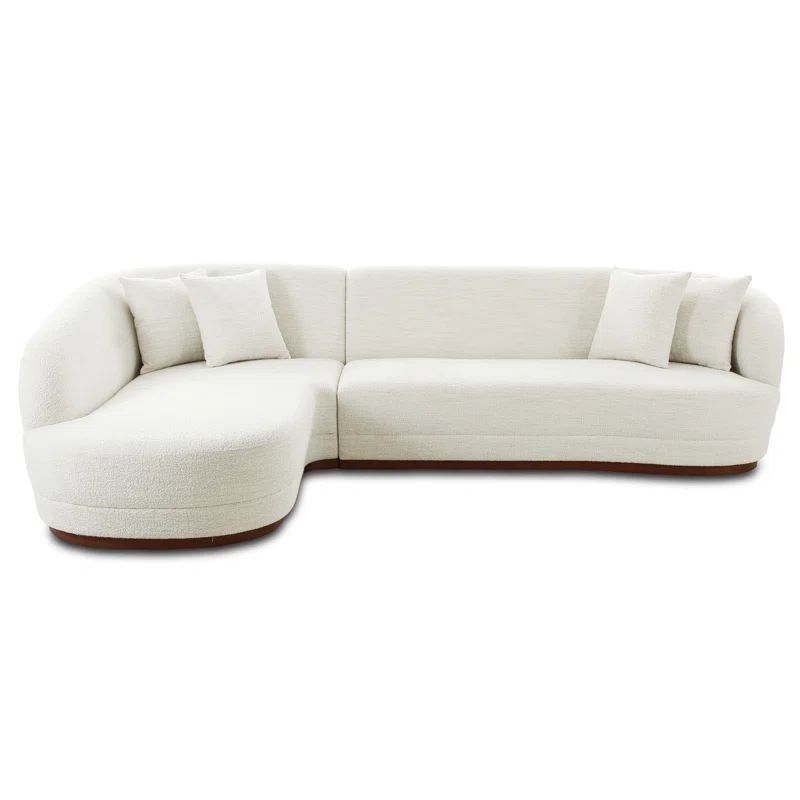 Audly Upholstered Chaise L-Sectional | Wayfair North America