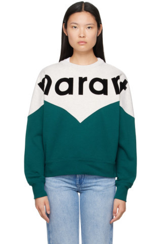 Off-White & Green Houston Sweatshirt | SSENSE
